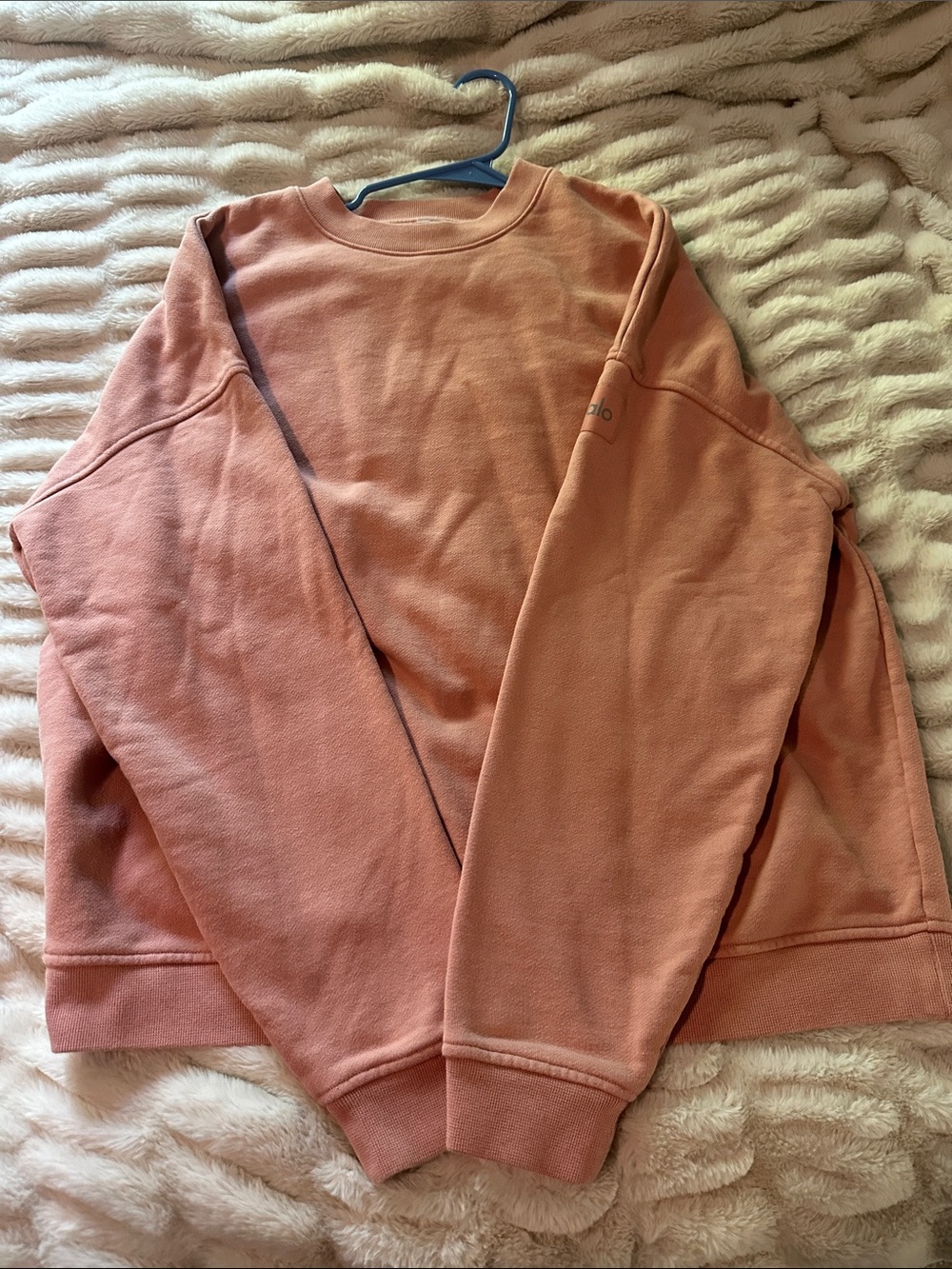 Alo Yoga Renoun Crewneck Sweatshirt - Dusty Rose medium